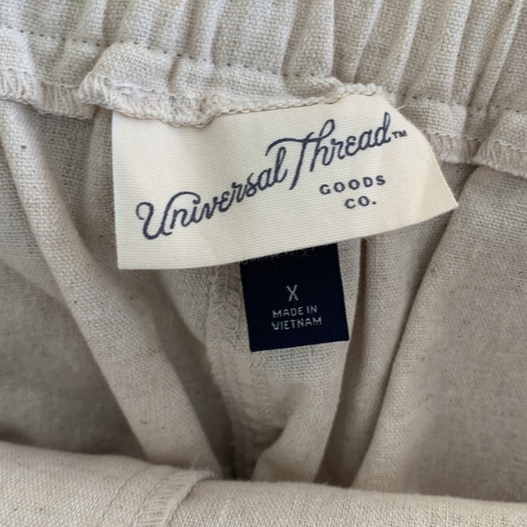 Universal Thread linen blend skirt with pockets and adjustable waist size X - Picture 4 of 7